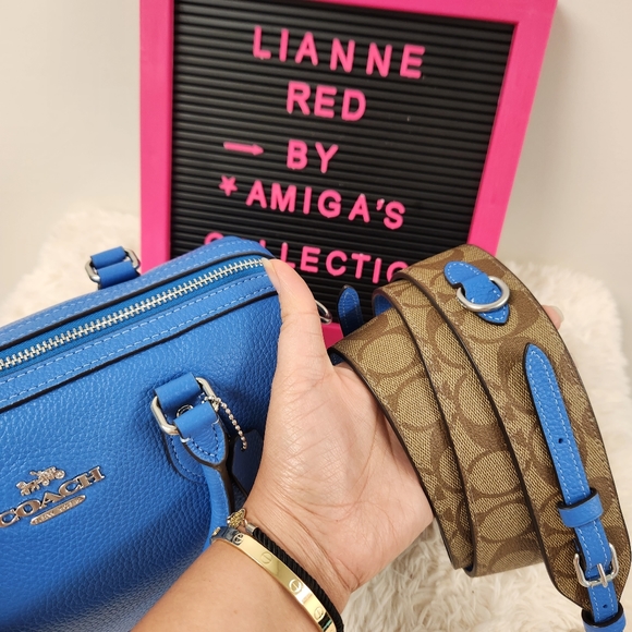 COACH Rowan Satchel In Signature Canvas - Picture 12 of 14